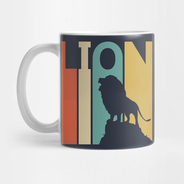 Vintage Retro Wild Lion Gift by GWENT